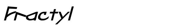 Fractyl font preview